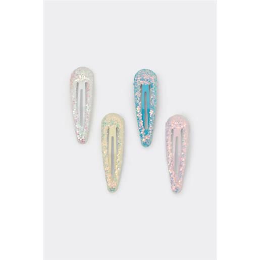 Tezenis forcine per capelli bimba arcobaleno glitter unisex multicolore