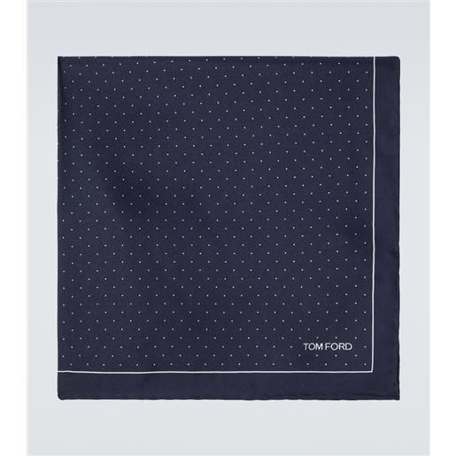 Tom Ford fazzoletto da taschino in seta a pois