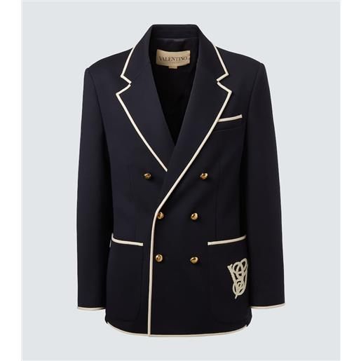 Valentino blazer in jersey di lana