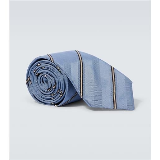 Brunello Cucinelli cravatta in seta a righe