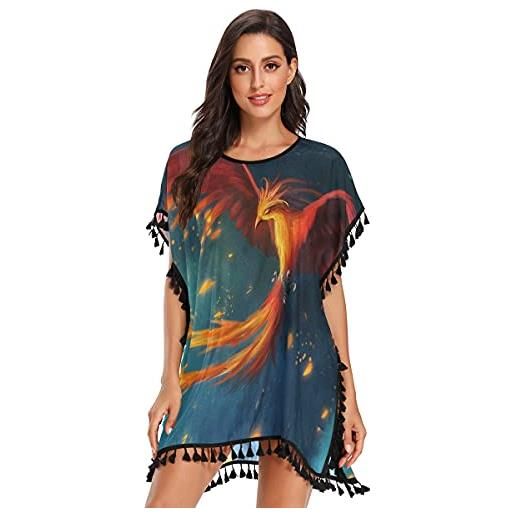 Kimono Donna Sexy Cardigan Estivo - Manica Corta, Bottoni, Copricostume Da Spiaggia - Foto 7