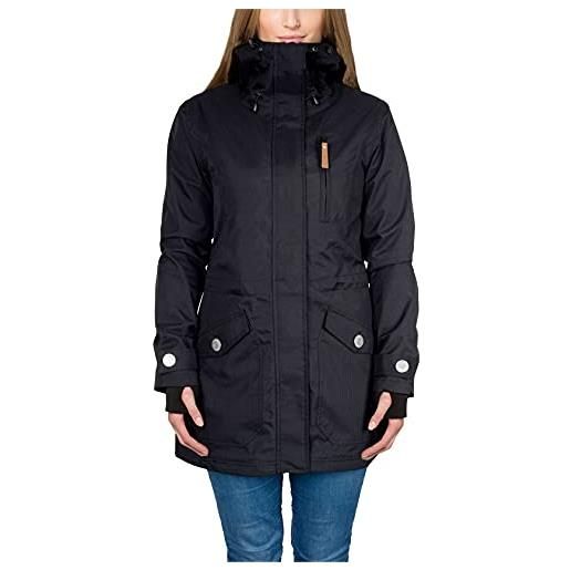 Berydale light parka bd200 giacca funzionale impermeabile e antivento per la primavera-autunno, nero (black 200), xs