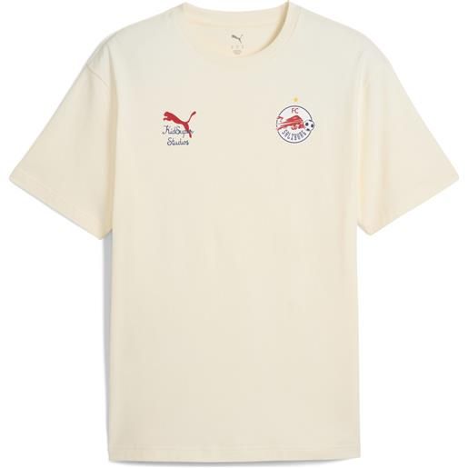 PUMA maglietta con grafica kidsuper x fc rosso bull salzburg da uomo, accessori, bianco, s