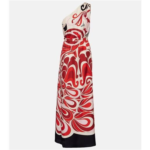 La DoubleJ abito lungo roy phoenix in twill di seta