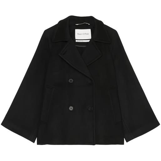 Marc O'Polo cappotto doppiopetto - nero