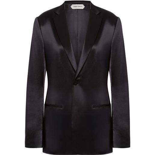 Alberta Ferretti blazer in raso - nero