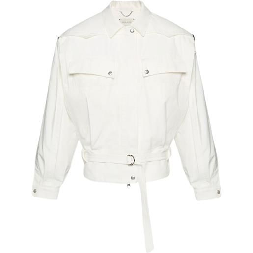 Magda Butrym bomber con cintura - bianco
