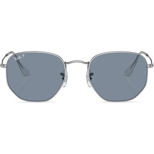 Ray-Ban occhiali da sole esagonali - argento