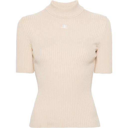 Courrèges top a coste reedition - toni neutri