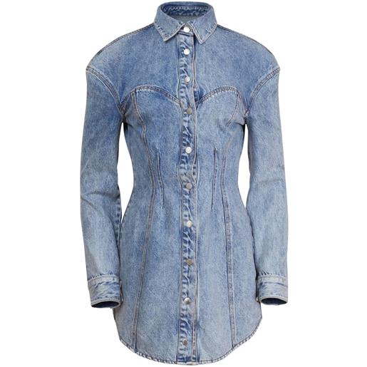 Fleur Du Mal chemisier denim - blu