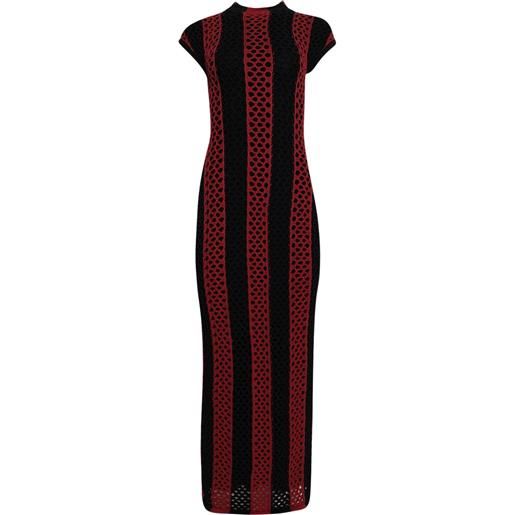 diotima abito lungo neale con dettaglio cut-out - nero