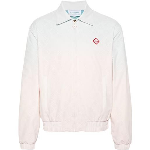 Casablanca giacca con monogramma traforato - rosa