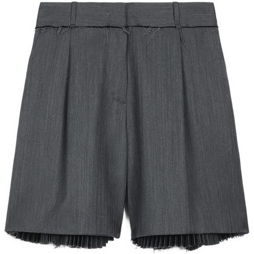 Ports 1961 bermuda con pieghe - grigio