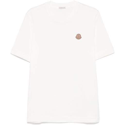 Moncler t-shirt con applicazione - toni neutri