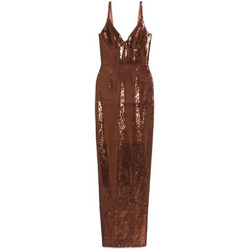 SILK LOVE & LACE abito anais - marrone