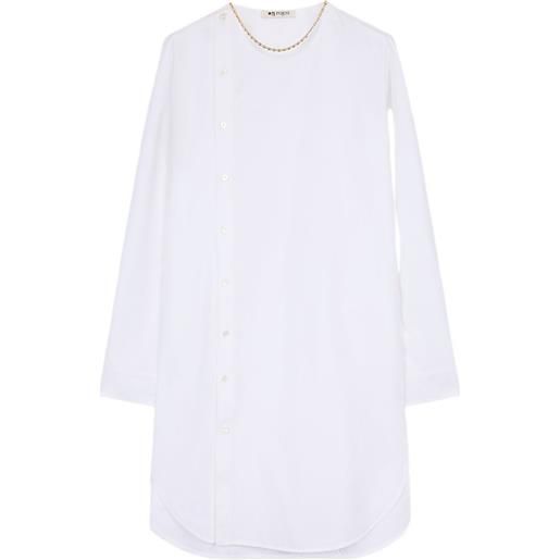 Ports 1961 abito corto in cotone - bianco