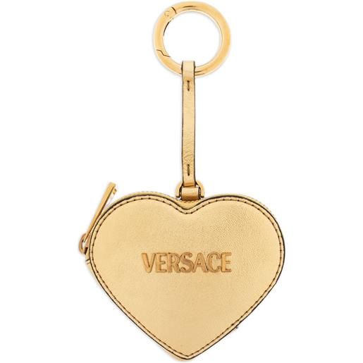 Versace portachiavi a cuore - oro