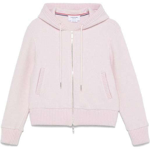 Thom Browne felpa con zip - rosa