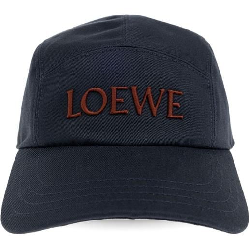 LOEWE cappello con logo - blu