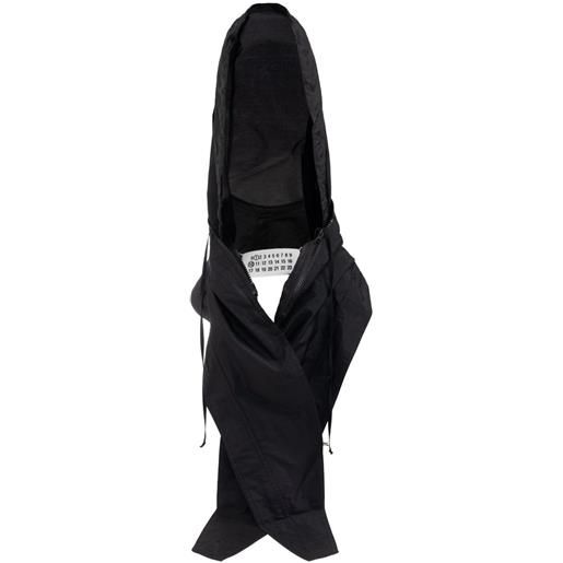Maison Margiela sciarpa con cappuccio - nero