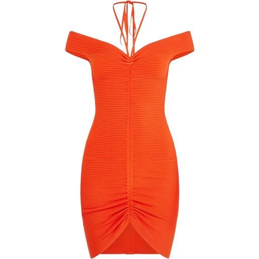 David Koma abito con spalle scoperte - arancione