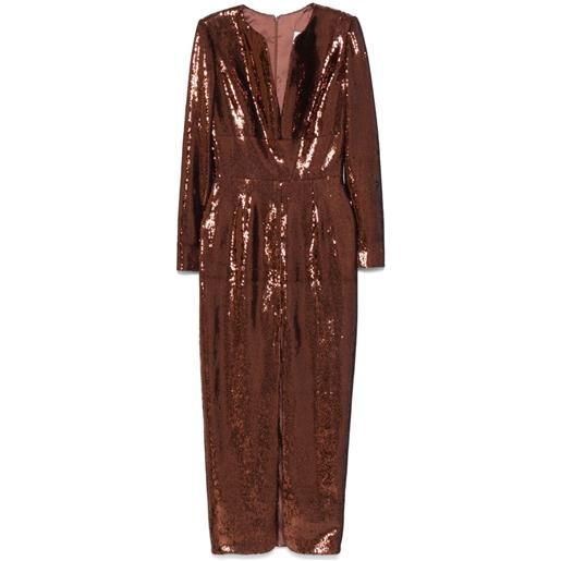 SILK LOVE & LACE abito ivona - marrone