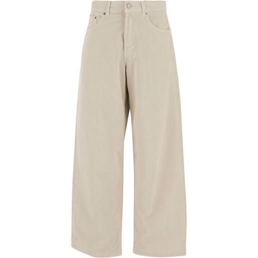 Haikure pantaloni a coste - toni neutri