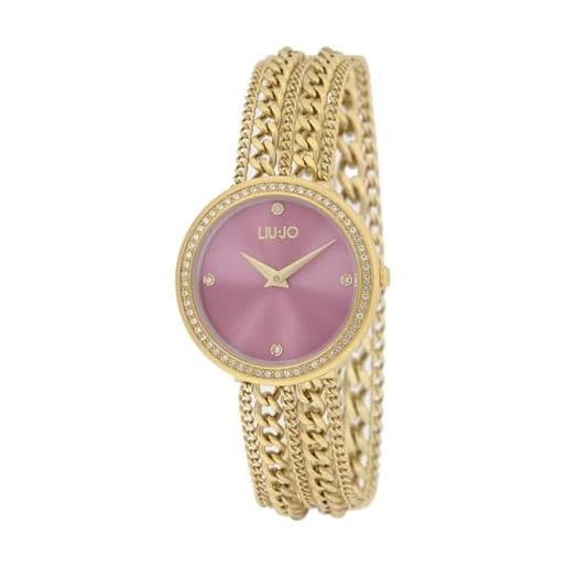 Liu Jo - orologio elegante da donna al quarzo in acciaio - modello chains tlj2535 - orologio con cinturino a multifilo