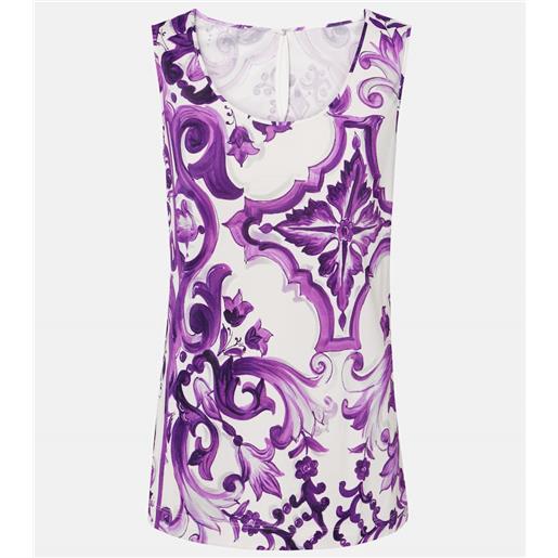 Dolce&Gabbana tank top in jersey majolica