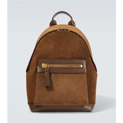Tom Ford zaino buckley in suede con pelle