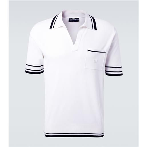 Dolce&Gabbana polo in misto seta