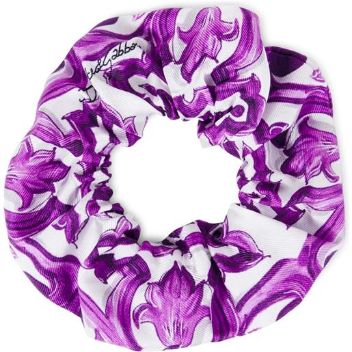 Dolce&Gabbana Kids scrunchie majolica in seta
