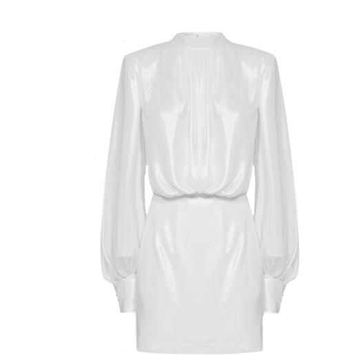 Blanca vita abelia laminated mini dress