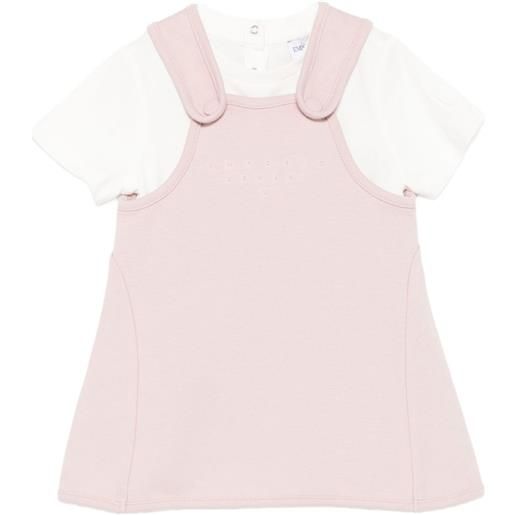 Emporio Armani Kids t-shirt e abito stile grembiule - rosa