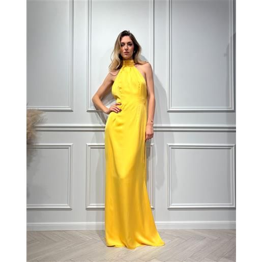 FACE TO FACE STYLE abito halter con scialle al collo - jasmine - FACE TO FACE STYLE