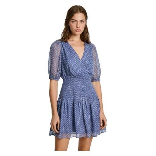 Pepe Jeans nikki vestito, blu (blu francese), m donna