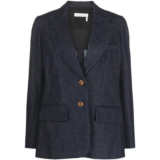 Chloé blazer denim - blu