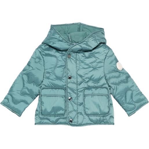 Emporio Armani Kids piumino trapuntato con cappuccio - verde