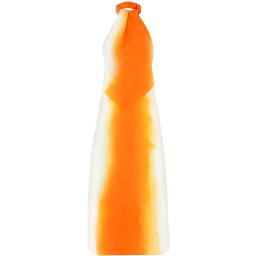 Ferragamo abito con stampa astratta - arancione