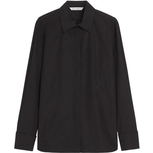 Max Mara camicia con colletto classico - nero