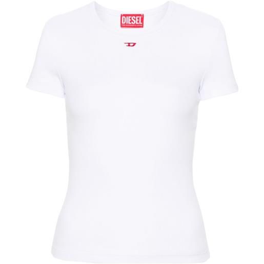 DIESEL Tシャツ T-Ele-Long-N1 Rosa/Bianco T-SHIRT RAGAZZA DIESEL