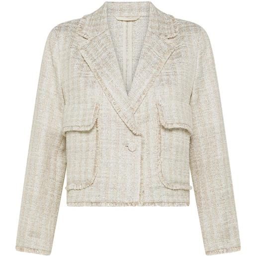 Seventy giacca in tweed - toni neutri