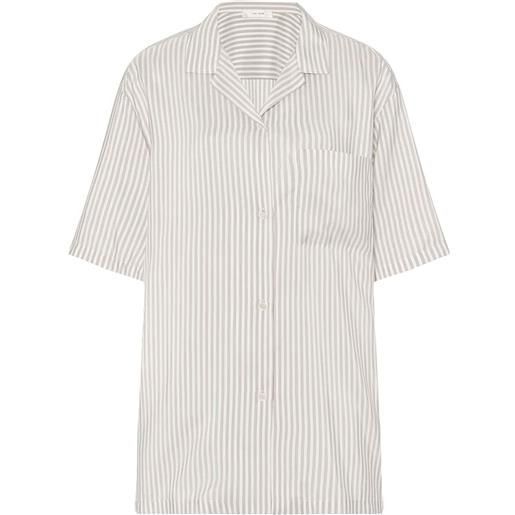 The Row camicia a righe a maniche corte - bianco