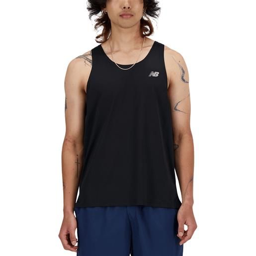 NEW BALANCE essential singlet canotta running uomo