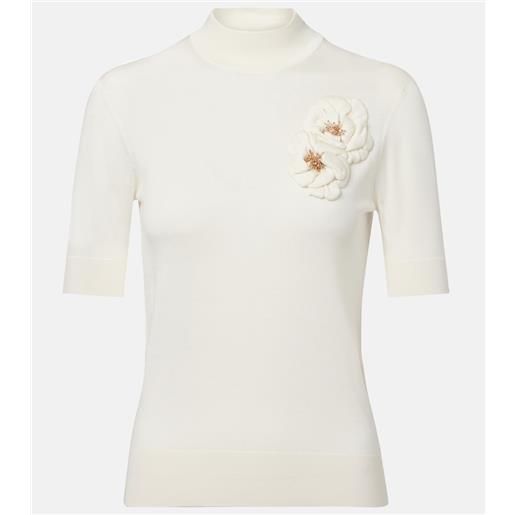 Dolce&Gabbana dolcevita in seta con decorazioni