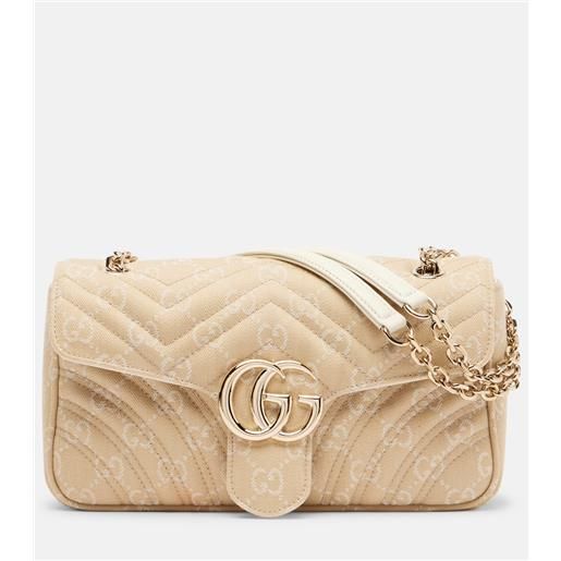 Gucci borsa a spalla gg marmont small in denim