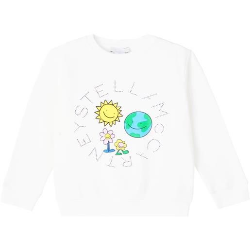 Stella McCartney Kids felpa in jersey di cotone
