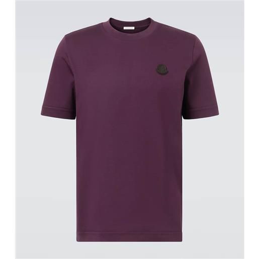 Moncler t-shirt in jersey di cotone con logo