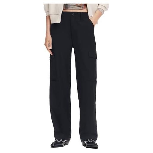 Desigual pantaloni lunghi da donna, nero, s