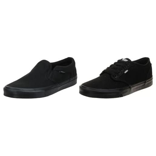 Vans sneaker canvas black black 44.5 eu + slip on canvas black black 44.5 eu